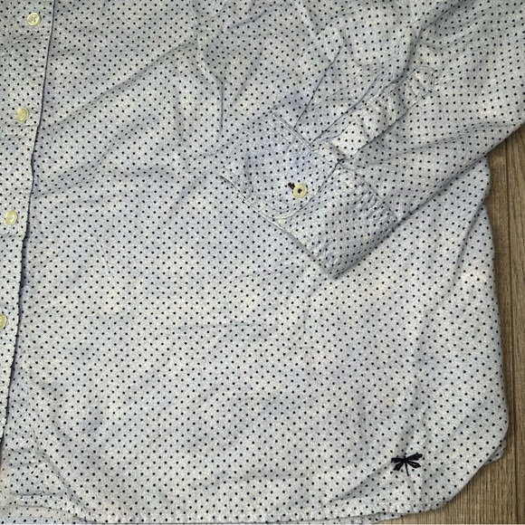 Talbots Blue Button-Down Long Sleeve Blouse - Picture 2 of 6